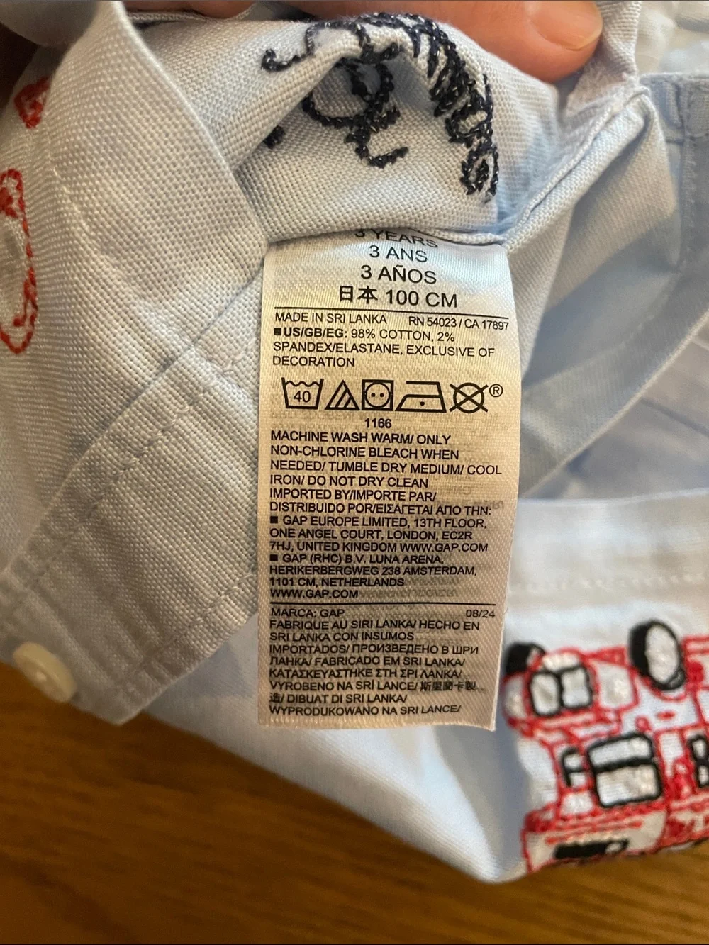 GAP x Paddington Button-Down Shirt NWT 3 yrs #25